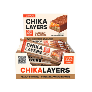 Протеиновый батончик – ChikaLayers (белок 14 г, углеводы 2 г, жир 6 г, масса 45 г)